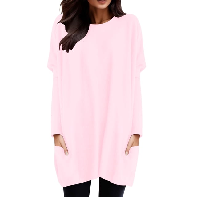 T-Shirts pour Femmes Décontractés Confortables T-Shirts Femmes Spandex Chandail à Manches Longues Manches Longues Col Rond Hauts en Rayonne à Manches Longues pour Femmes Chandails de Compression à Manches Longues pour Femmes Hauts avec Bouffant