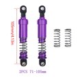 thumbnail image 4 of Xingzhi 2pack/lot Aluminium Big Bore Shocks Oil Damper For 1/10 RC Crawler LCG Cheater Rigs SCX10 TRX4 Front Rear Shock Purple 4, 4 of 6