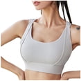 thumbnail image 1 of Virmaxy Soutien-Gorge de Sport à Fort Impact pour Femmes avec Bretelles Absorbant les Chocs, Rassemblant et Couvrant les Seins Gris m, 1 of 4