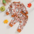 thumbnail image 4 of Fortune Fall Baby Girl Clothes Pumpkin Ghost Sweatshirt Pants 2Pcs Set 0-3Y, 4 of 8