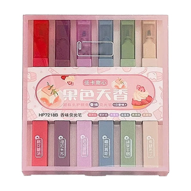 Ink Pens Bulk Multi Color Pens 6PC Highlighter Drawing Pens Quick Dry Pens Smooth Writing Pens Aesthetic Pencils Smooth Pens Works on Rock painting, Wood, Glass, Metal, Ceramic and More