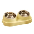 thumbnail image 1 of Station d'Alimentation Surélevée pour Chat et Chien avec Bols Amovibles en Acier Inoxydable, Conception Relevée à 15°, pour Usage Intérieur et Extérieur, Base Durable et Doublures en Métal, Solution d'Alimentation Respectueuse de la Santé des Animaux, 1 of 4