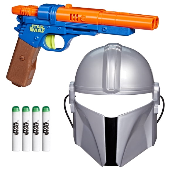 Star Wars The Mandalorian Mask & Blaster Set, NERF GlowStrike Blaster
