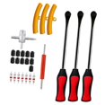 thumbnail image 3 of DYNWAVECA Trousse d'Outils de Réparation de Pneus de Voiture et de Vélo Portable pour Petite Machinerie Agricole Polyvalente 26 Pcs Jaune, 3 of 8