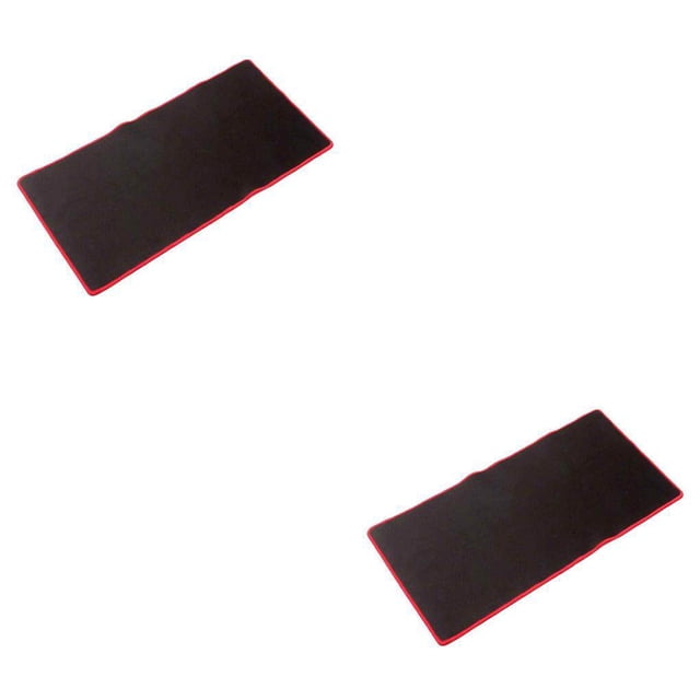 Transemion 2020 Hot Non Wear Resistant Computer Notebook Soft Edge Seamed Mouse Pad Office Rubber Fabric Mat red 300*350*3mm 2Set