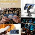 thumbnail image 3 of KOMI for iPhone 16 Pro MagSafe Case with Adjustable Metal Camera Lens Cover Stand with 1 Screen Protectors,[Military-Grade Protection] Rugged Heavy Duty Magnetic Case for iPhone 16 Pro 6.3" Blue, 3 of 5