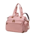 thumbnail image 2 of Bunblic Diaper Bag Backpack Travel Bag Large Capacity Wear Resistant with Shoes Compartment Pacifier Case for Clothes Trip Essentials Pink, 2 of 8
