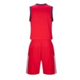 thumbnail image 4 of Boys' Fast - Drying Sport Outfit: Breathable Sleeveless Shirt & Basketball Shorts Set, 4 of 7