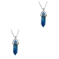 thumbnail image 4 of QualitChoice Hexagon Column Charm Exquisite Women Men Making Findings Handmade Anniversary Hanging Pendants Colorful Crystal Blue 2Set, 4 of 6