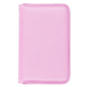 ZPSHYD Titulaire de la Carte de Visite, Porte-Carte de Visite avec Boucle magnétique, Porte-Carte de nom de Commerce, Porte-Carte, Cadeau pour Hommes et Femmes(Rose)