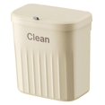 thumbnail image 4 of Lipstore Kitchen Compost Bin Trash Bin Waterproof Rubbish Container Hanging Small Trash Cream Color L, 4 of 8