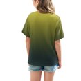 thumbnail image 3 of DecSea Girls Short Sleeve T shirt Kids Summer Oversized Gradient Crew Neck Tops Casual Basic Tee 5-14Years, 3 of 8
