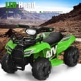 thumbnail image 4 of Costway 6V Kids ATV Quad Electric Ride On Car Toy Toddler w/LED Light&MP3 Green, 4 of 10