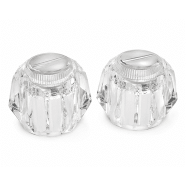 JONES STEPHENS Universal Acrylic Widespread Knob Replacement Handles fits Delta®/Delex® and Peerless, Pair
