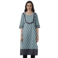thumbnail image 1 of Moomaya Kurti Droite de Designer pour Femmes Tunique Indienne Imprimée Haut Long Kurta, 1 of 6