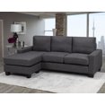 thumbnail image 3 of Brassex Riley Sectional Sofa, Grey, 3 of 3