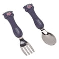 thumbnail image 4 of Cartoon Fork Spoon Stainless Steel Baby Feeding Training Spoons Forks Portable Children Animal Tableware for Kids Calf, 4 of 12