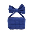 thumbnail image 2 of Pleated Bow Bag Women's Handbag Shoulder Solid Color Crossbody Bag, 2 of 6