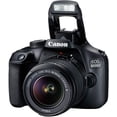 thumbnail image 4 of Restored Canon EOS 4000D Rebel T100 DSLR Camera with 18-55mm Lens Creative Filter Set EOS Camera Bag Sandisk Ultra 64GB Card 6AVE Electronics Cleaning Set And International ModelRefurbished, 4 of 7