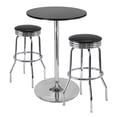 thumbnail image 2 of Winsome Spectrum 28" Round Pub Table, Black & Chrome - 93628, 2 of 6