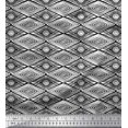 thumbnail image 1 of Soimoi Modal Satin Fabric Geometric Block Print Fabric by The Yard 42 Inch Wide, 1 of 3