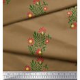 thumbnail image 2 of Soimoi Tissu Satin Modal Feuilles & Floral Imprimé 1 Yard 42 Pouces de Large, 2 of 3