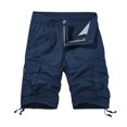 thumbnail image 2 of TopLLC Shorts pour Hommes, Shorts pour Hommes Shorts Cargo pour Hommes Shorts de Course pour Hommes Multiples Poches Utilitaires Taille Élastique Shorts de Randonnée en Coton, 2 of 4