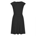 thumbnail image 4 of Gspmoly Robes pour Femmes, Nouvelle Robe d'Été Décontractée pour Femmes Style Serré Ajustée Robe à Grand Ourlet Sans Manches Col Rond Longueur Genou Robe Formelle pour Femmes jusqu'à 65 % de Rabais, 4 of 6