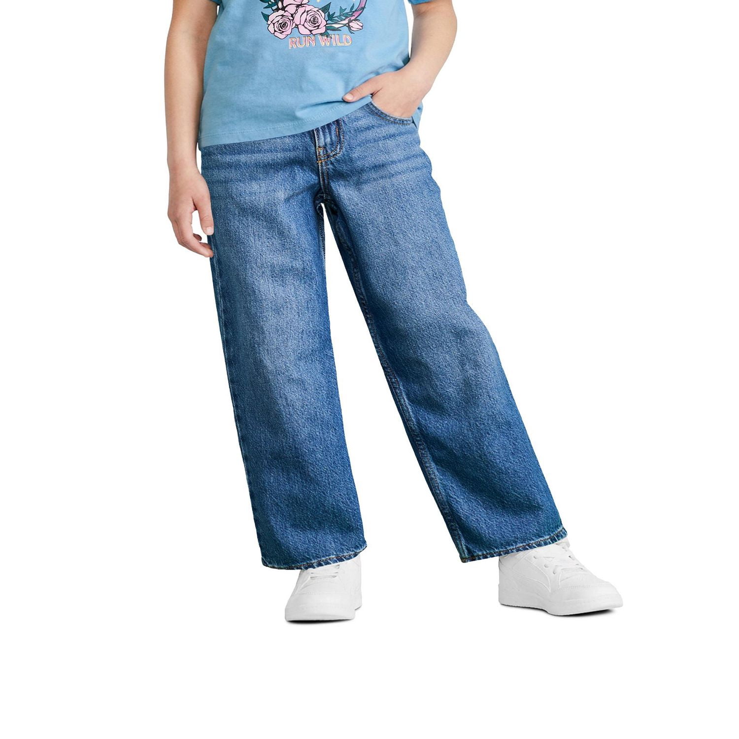 Jean à jambe large George pour filles