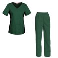 thumbnail image 1 of Women's Scrubs Set Scrub Top and Pants Scrubs Set, 1 of 3