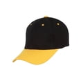 thumbnail image 1 of Two-Tone  Adjustable Baseball Cap, Black Gold, 1 of 2