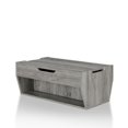thumbnail image 2 of Bowery Hill Rustic Wood Storage Coffee Table in Vintage Gray, 2 of 6