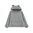 thumbnail image 1 of Sweat à Capuche Frog Mignon pour Femmes, Fermeture Éclair, Tunique Décontractée Ample, Costume Mignon avec Poches, 1 of 6