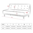 thumbnail image 3 of EASTIN Solid Sofa Bed Cover Folding Armless Elastic Fabric Futon All-inclusive Cover, 3 of 9