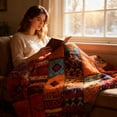 thumbnail image 4 of A Diamond Stitchs Patterns Flannel Blanket Flannel Material Double Sided Printing For Home Use Size 70X100Cm 1Pc Weight 0.44 Pounds, 4 of 5