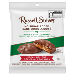 Russell Stover No Sugar Added Pecan Delights, 68-Gram Bag