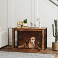 thumbnail image 2 of PawHut Meuble Cage pour Chien de 39 Pouces, avec Ouverture Supérieure Rabattable, 2 Portes, pour Chiens L, 2 of 10