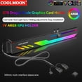 thumbnail image 4 of GT8 Graphics Card Support 5V 3pin ARGB GPU Holder Aluminum Alloy Shell Video Card Stand for ASUS/MSI/GIGABYTE/ASRock WHITE, 4 of 6