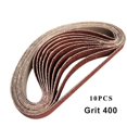 thumbnail image 3 of 10Pcs 15*452Mm Sanding Belt 60-600-Grit For M10 Sander Adapter Polishing Machine, 3 of 9