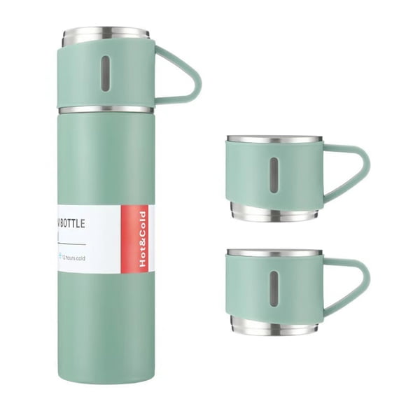Double Layer Stainless Steel Vacuum Insulated Water Bottle Coffee Mug Thermal Bottle 12H Keeps Hot and Cold Leakproof Suitable for Home Office Outdoor Travel