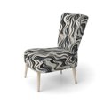 thumbnail image 3 of Designart "Zebra Elegance In Monochrome I" White Zebra Upholstered Accent Chair - Modern Arm Chair For Living Room, 3 of 7