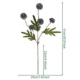 thumbnail image 2 of TIELUTT Fleurs pour la Maison Arrangement Floral Décoratif de Pissenlit pour Roses Foncées Fleurs Décorations d'Hiver pour la Maison Articles de Mariage pour Réception Mousse pour Fleurs Têtes de Fleurs, 2 of 2