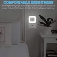 thumbnail image 3 of LED Night Lights with Smart Sensor, Self Dimming Light Dusk to Dawn, Smart Wall Night Lamp ,Compact Night Light, 0.5W Plug in Out Nightlight, Cool White, 6-Pack, 3 of 7
