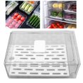 thumbnail image 4 of Fruit Storage Container, Transparent Save Space Refrigerator Box  For Picnic L 11x20x30cm / 4.3x7.9x11.8in, 4 of 8