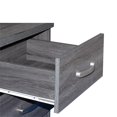 thumbnail image 4 of Pemberly Row Contemporary Faux Wood 2 Drawer Nightstand in Gray, 4 of 8