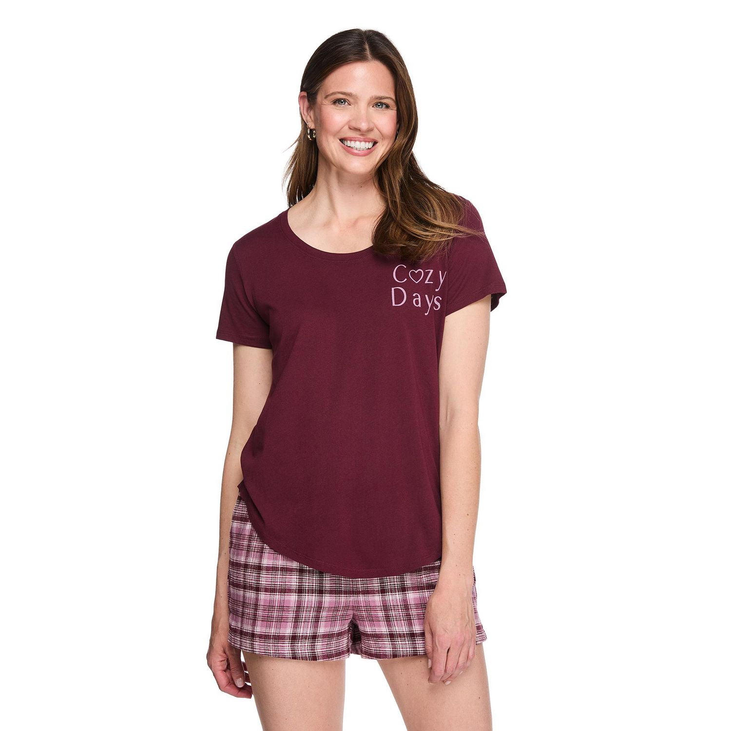 T-shirt de nuit avec encolure dégagée George pour femmes