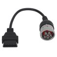 thumbnail image 2 of Scanner Diagnostic Adapter, High Strength 6Pin To 16PIN OBD1 To OBD2 Diagnostic Cable Wear Resistance  For J1708, 2 of 8