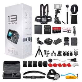 GoPro HERO7 Black - With 64GB Micro Sd Card and 50 Piece Accessory