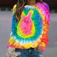 thumbnail image 1 of Amzcrzy Chandails pour Femmes Chandails à Manches Longues pour Femmes Mode Femmes Pâques Imprimé Col Rond T-Shirt à Manches Longues Impression Chandail Blouse Chandails pour Femmes G, 1 of 5
