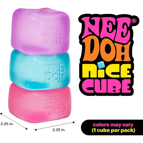 入手困難！新品 NeeDoh Nice Cube ラメ入り　2個セット Nice Cube - Sensory Squeeze Toy with Super Solid Squish - 2.25